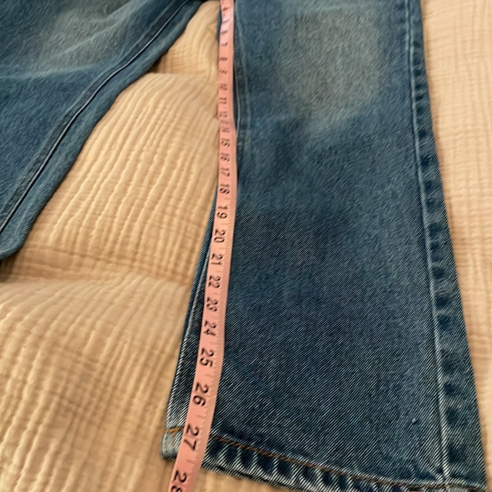 NWT ROBERTO CAVALLI High Rise Faded Cropped Jeans CLASSIC Blue. 100% cotton. 29 - Picture 5 of 11
